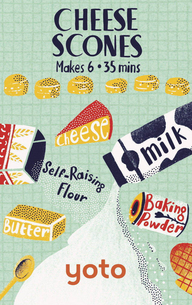 Baking with Yoto - Cheese Scones