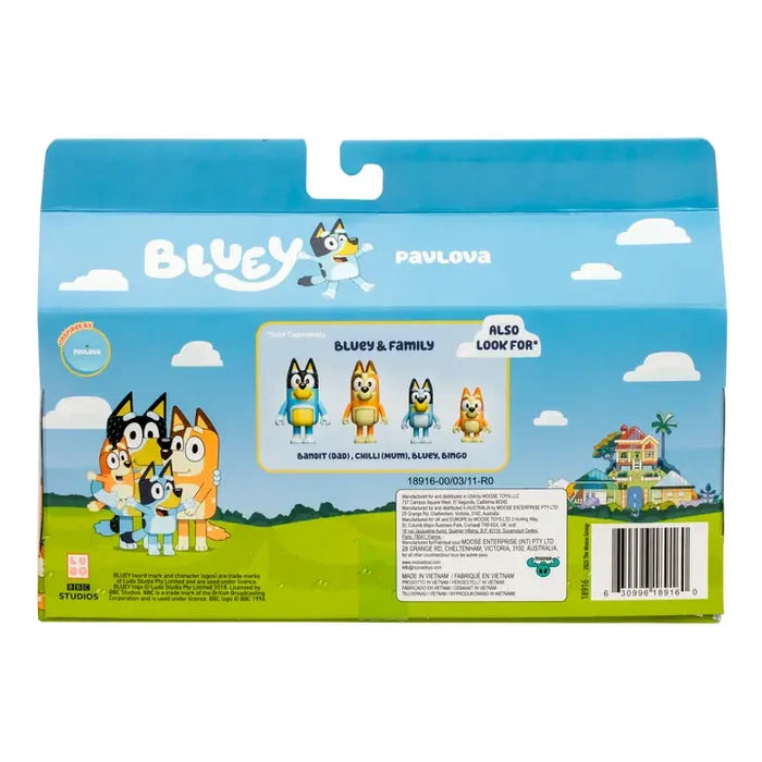 Bluey Let's Play Pavlova Mini Figure 4-Pack
