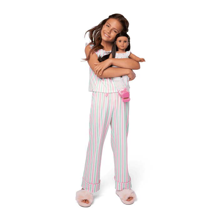 Raquel's™ Coastal Stripes Pajamas for Girls (Girl of the Year™ 2026)