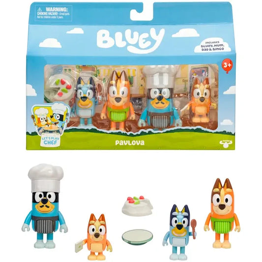 Bluey Let's Play Pavlova Mini Figure 4-Pack