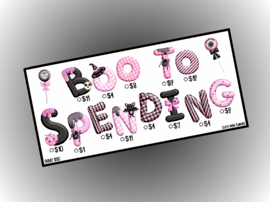 Boo to Spending | Savings Insert or Cash Envelope | 80