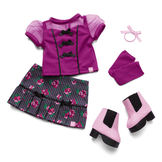 Bows & Blooms Outfit for 18-inch Dolls