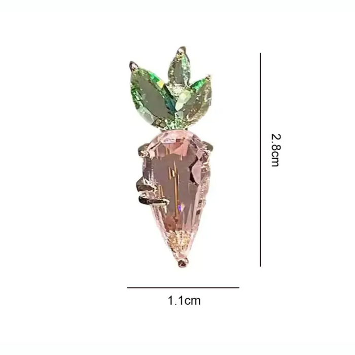 * Brooch: Crystal Carrot