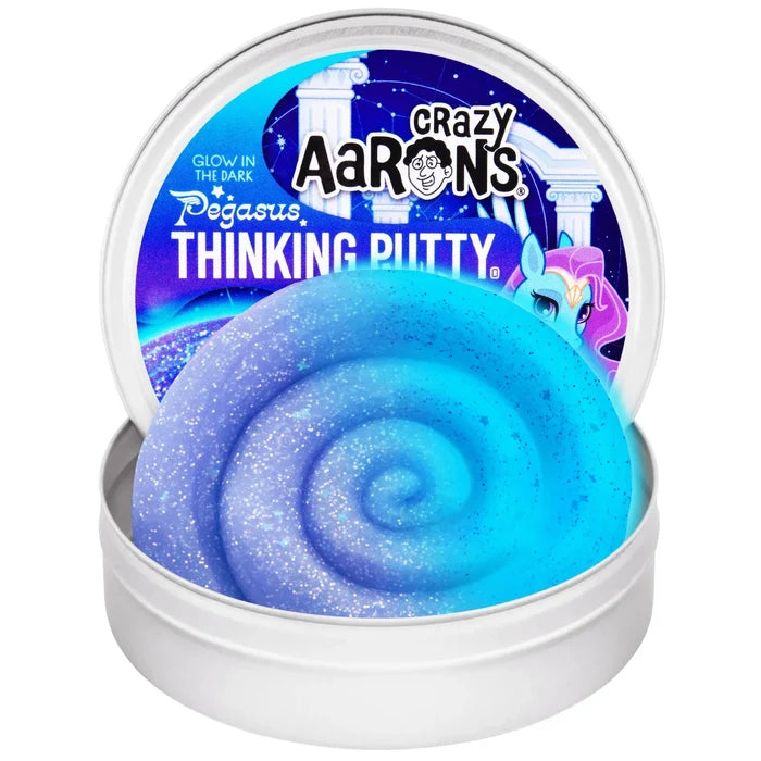 Crazy Aarons Pegasus Glowbrights® Full Size 4 Inch Thinking Putty Tin