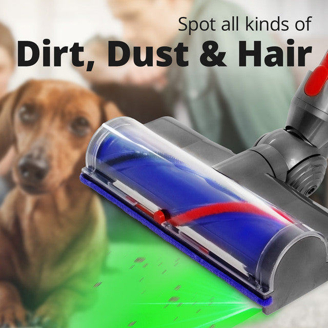 DYSON Brush Head Floor Tool Cleaner Motorised Quick Release Head With Laser Detection For Dyson V7, V8, V10, V11, V15, SV19 & Gen5detect