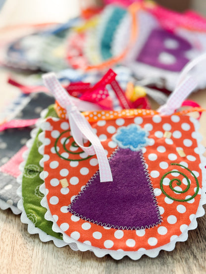 "Happy Birthday In-the-Hoop Banner" (Downloadable Machine Embroidery Pattern)