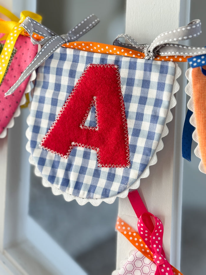 "Happy Birthday In-the-Hoop Banner" (Downloadable Machine Embroidery Pattern)