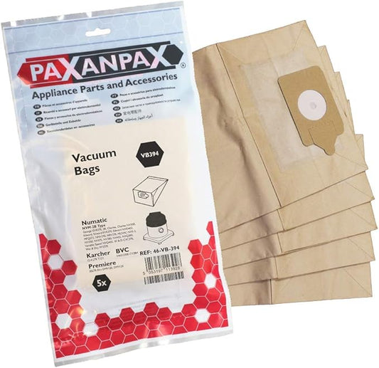 Numatic wet and dry bags 'NVM-2B' Charles, Edward, George Series (Pack of 5) | 604016