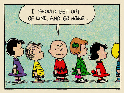 Peanuts Line Poster