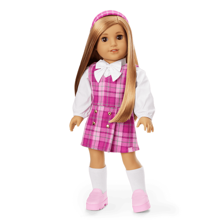 Pink & Preppy Outfit & We Heart Fashion Accessories for 18-inch Dolls