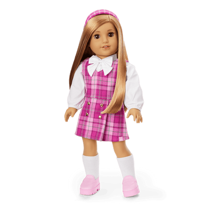 Pink & Preppy Outfit & We Heart Fashion Accessories for 18-inch Dolls