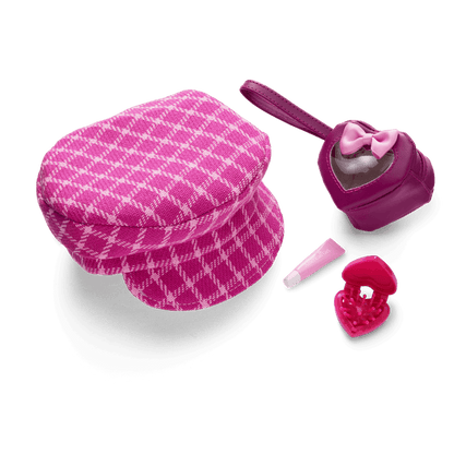 Pink & Preppy Outfit & We Heart Fashion Accessories for 18-inch Dolls