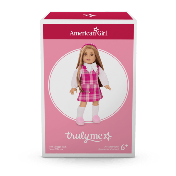 Pink & Preppy Outfit & We Heart Fashion Accessories for 18-inch Dolls