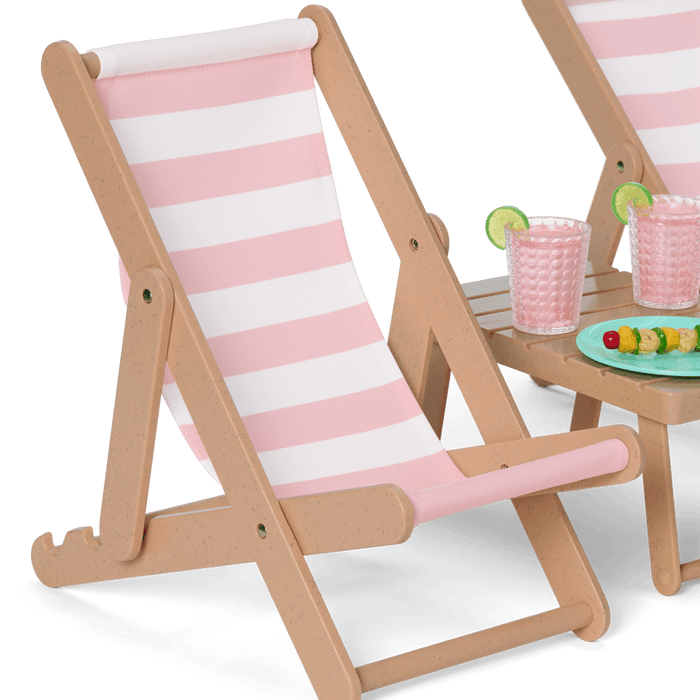 Raquel's™ Beach Chairs & Barbecue Set for 18-inch Dolls (Girl of the Year™ 2026)