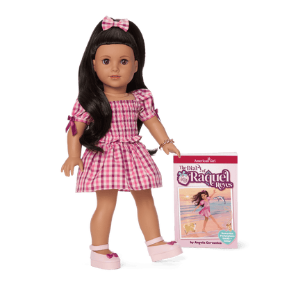 Raquel’s™ Gingham Ruffle Outfit for Girls & 18-inch Dolls + Raquel Doll (Girl of the Year™ 2026)