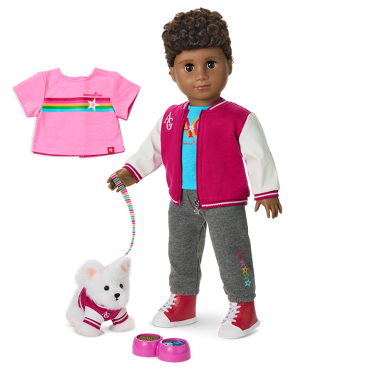 Truly Me™ 18-inch Doll #113, Puppy & Accessories AG™ Star Squad Bundle