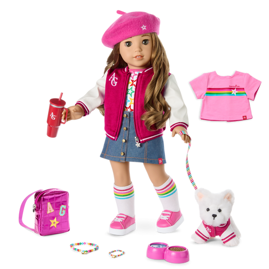 Truly Me™ 18-inch Doll #118, Puppy, Mini Backpack & Accessories AG™ Star Squad Bundle