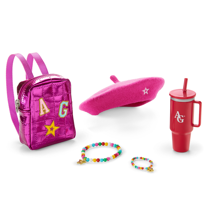 Truly Me™ 18-inch Doll #122, Puppy, Mini Backpack & Accessories AG™ Star Squad Bundle