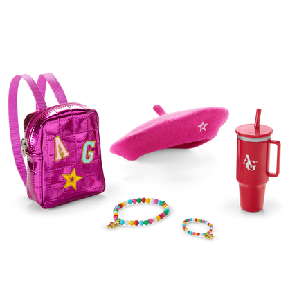 Truly Me™ 18-inch Doll #132, Puppy, Mini Backpack & Accessories AG™ Star Squad Bundle