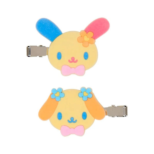 U*SA*HA*NA Besties Flocked Mini Hair Clip Set Accessory Japan Original